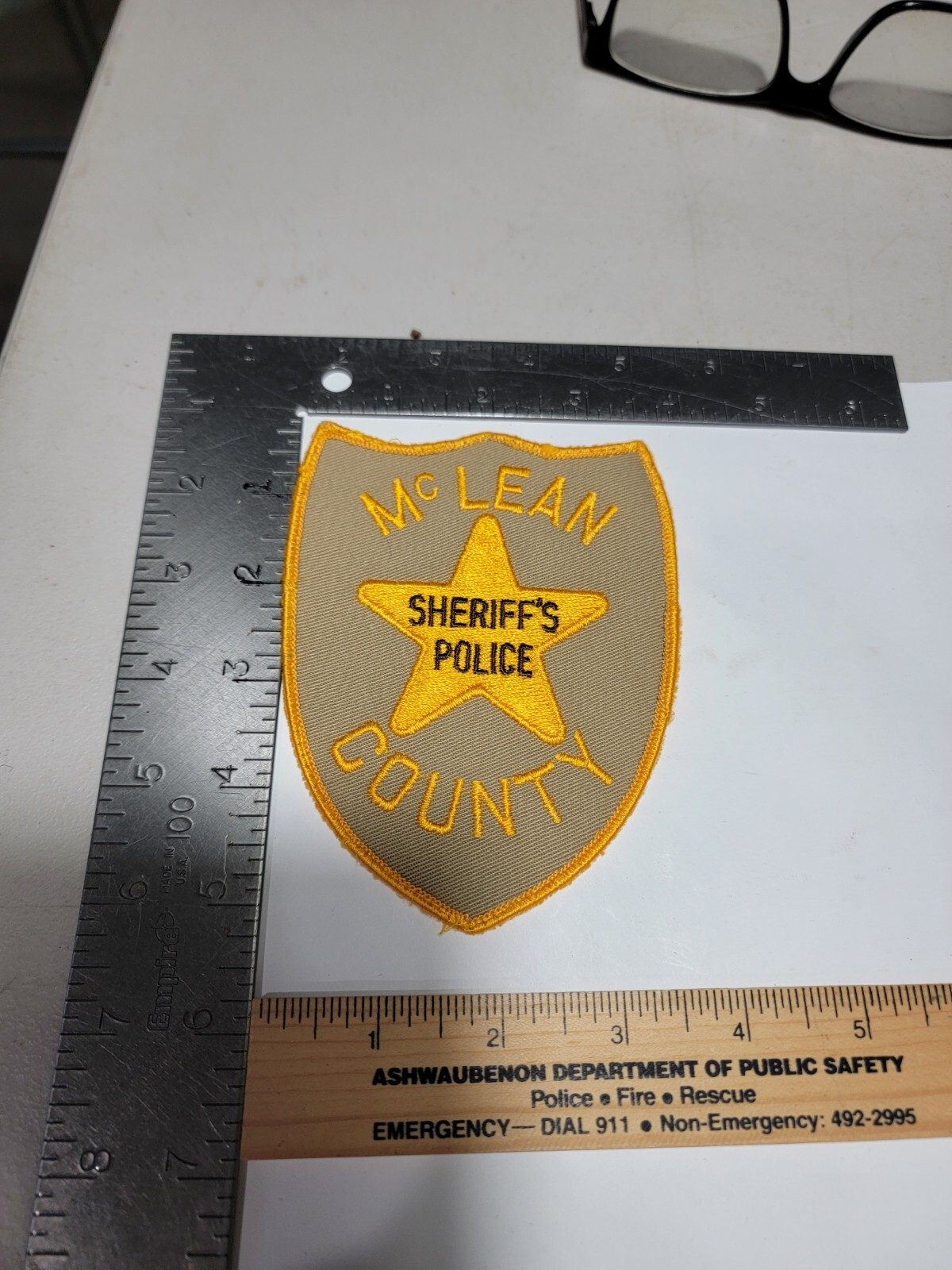 C4B Police Patch Illinois McLean County Sheriff Used