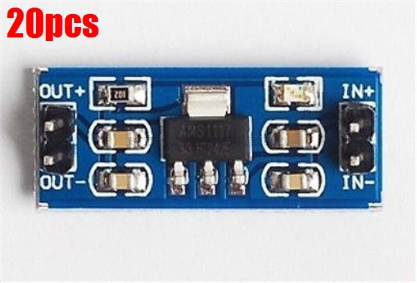 20Pcs Power Supply Module 5.0V AMS1117-5.0V New Ic si