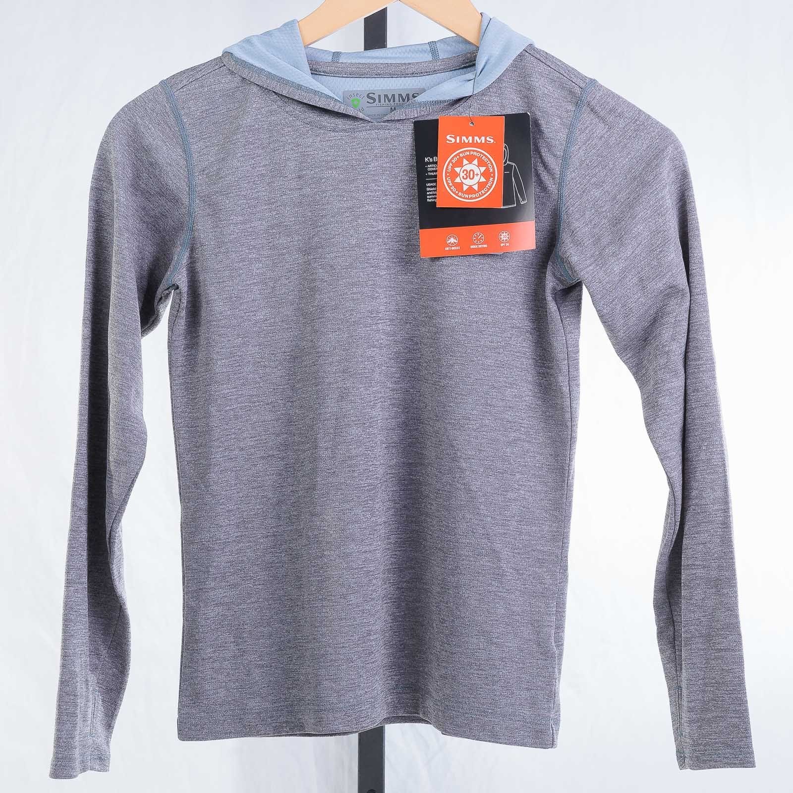 Simms Kid's Bugstopper Hoody - Steel Heather