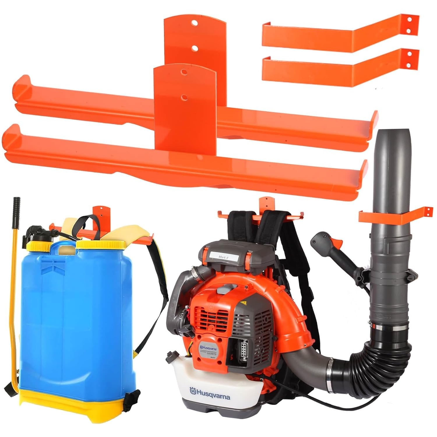 Heavy Duty Backpack Sprayer Rack 2PCS Heavy Duty Backpack Blower Organizer
