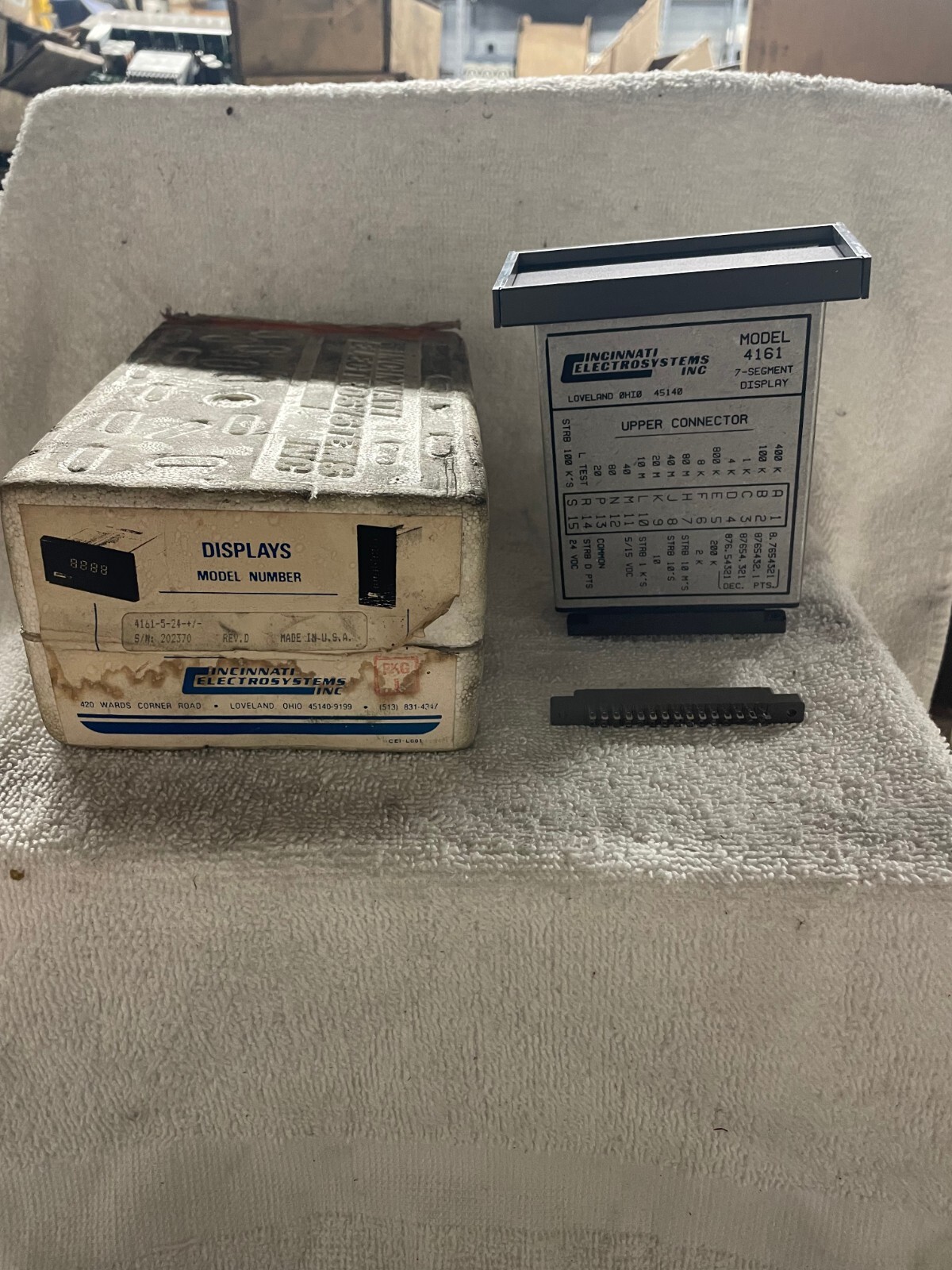 NOS Cincinnati Electrosystems Model 4161 - 2-24 7-Segment Display