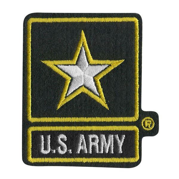 US ARMY PATCH embroidered iron on  military star USA costume boys mens costume