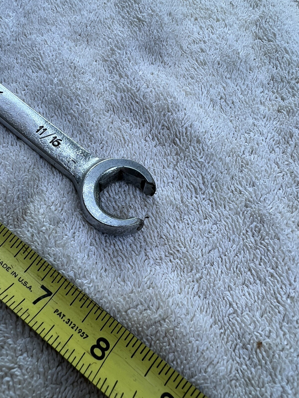 🇺🇸S-K Hand Tools F-2022 5/8" x 11/16" Open End Flare Nut Wrench🇺🇸