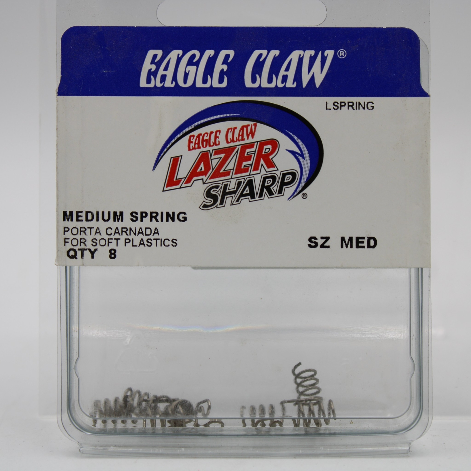 Eagle Claw Lazer Sharp Spring 8 Pack LSPRING Medium Spring