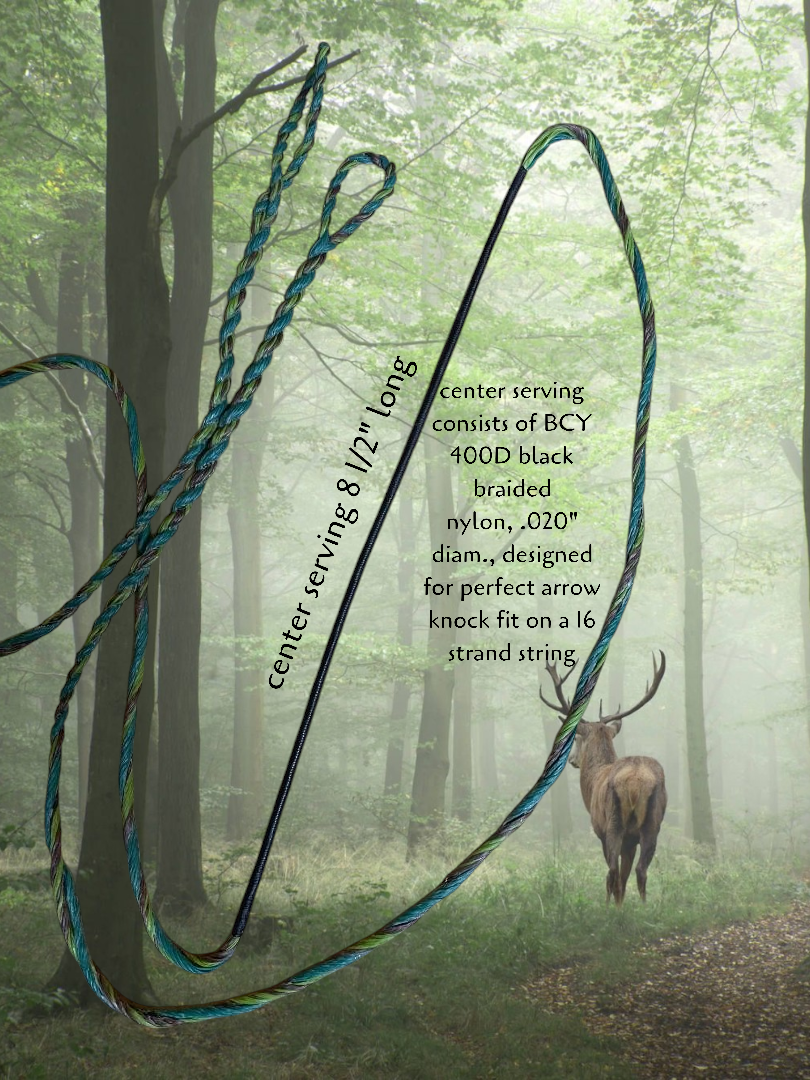 Flemish Twist Bowstring / NEW TRI-COLOR SERIES / B55 / CHOOSE STRING LENGTH!