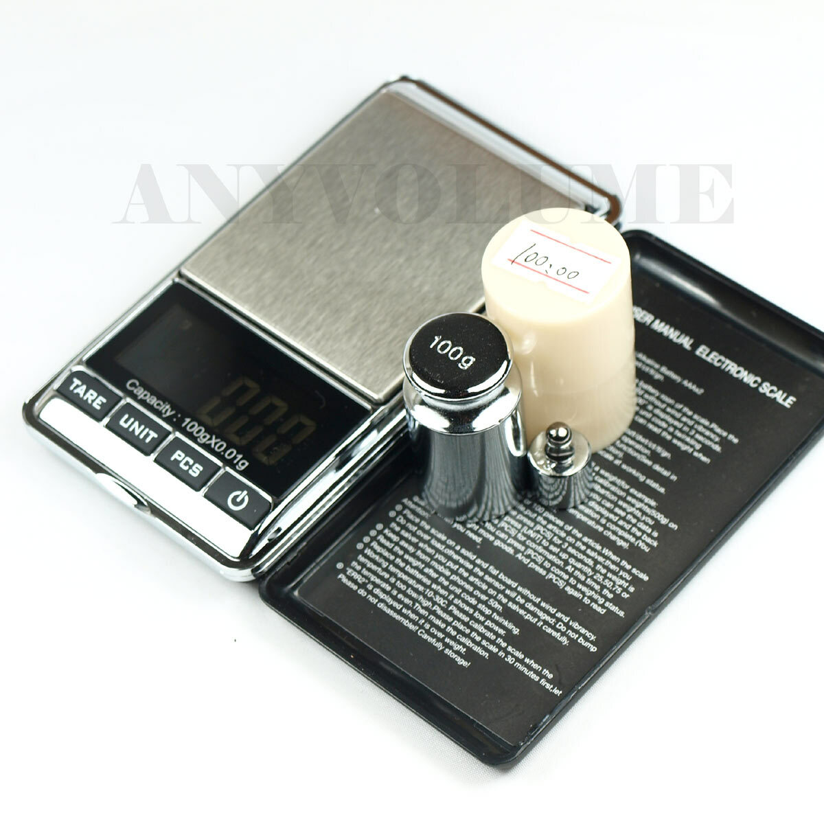 Digital Pocket Scale DS-16 0.01g x 100g with 100g 10g Standard Weights