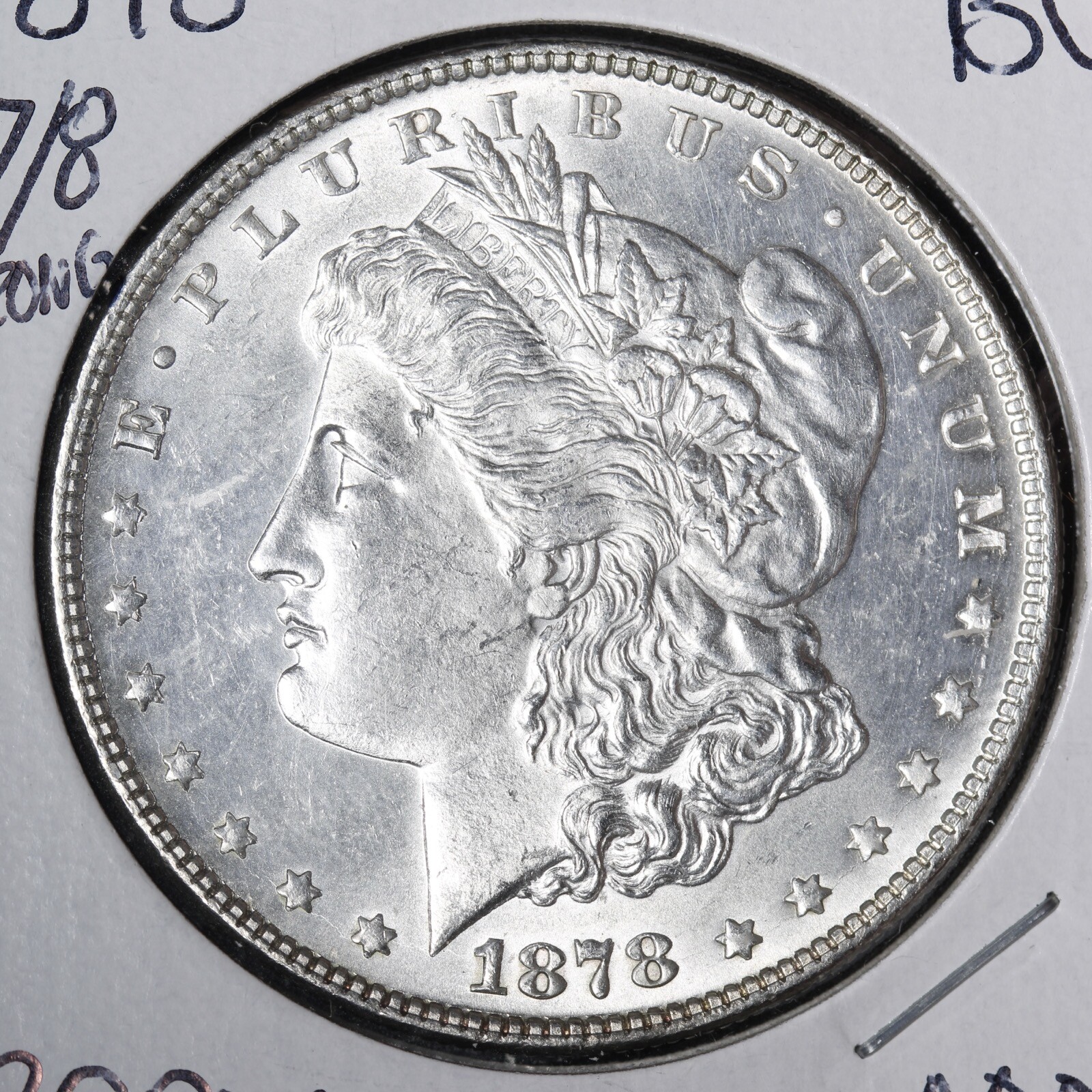 1878 7/8 STRONG Morgan Silver Dollar BU *UNCIRCULATED* MS E368 RCPM