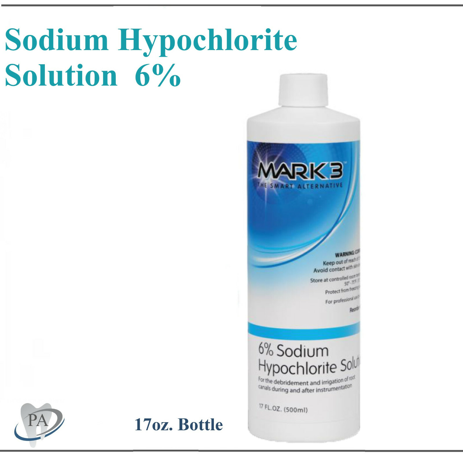 Dental Endo Sodium Hypochlorite Solution 6% 17oz.Root Canal Treatment Made in US