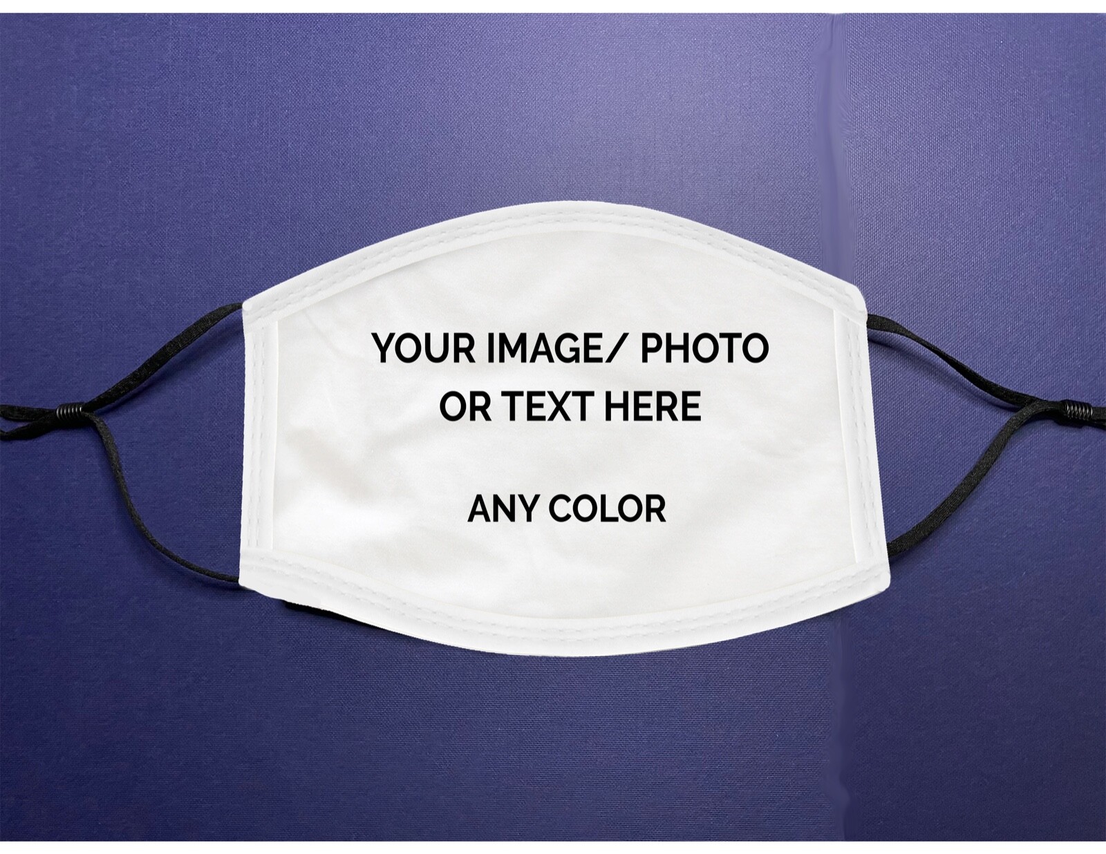 Personalized Face Mask/ Covering With Your Photo/ Image/ Text Adult or Youth Sz