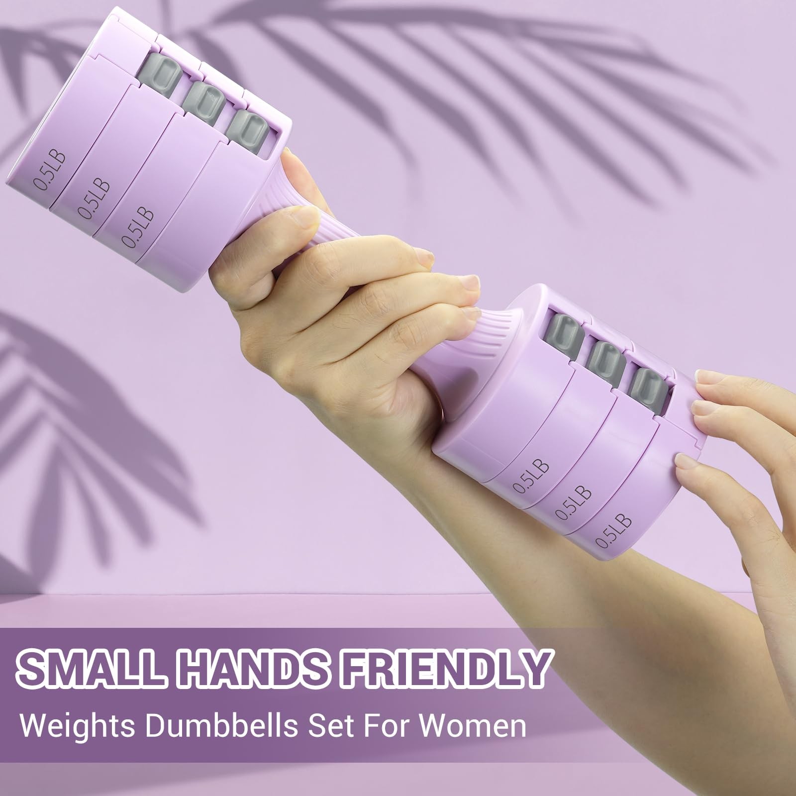 Adjustable Dumbbells Hand Weights Set: 1 Pair 0.9-4.5KG (0.9-2.3KG) Fast Adju...