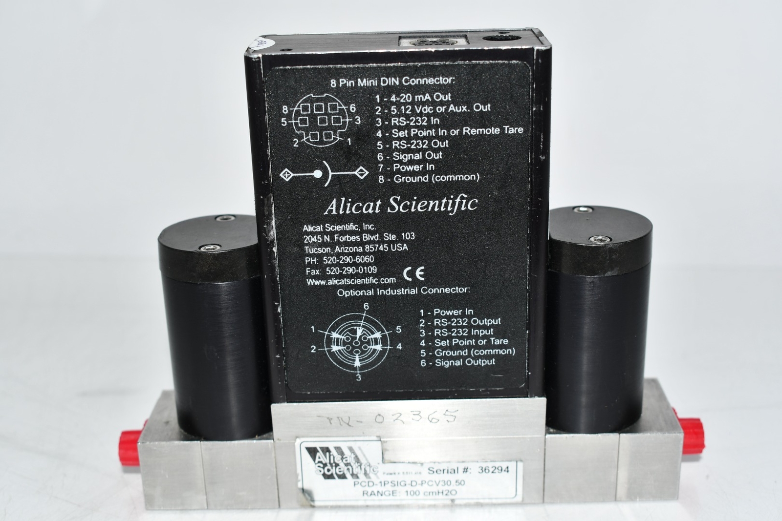 Alicat Scientific PCD-1PSIG-D-PCV30.50 Pressure Controller Digital Mass Flow Con