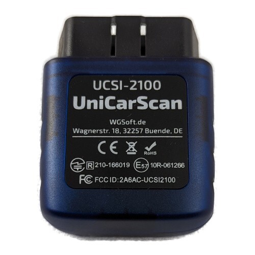 UniCarScan UCSI-2100 OBD2 Bluetooth Scanner for BimmerCode & MotoScan