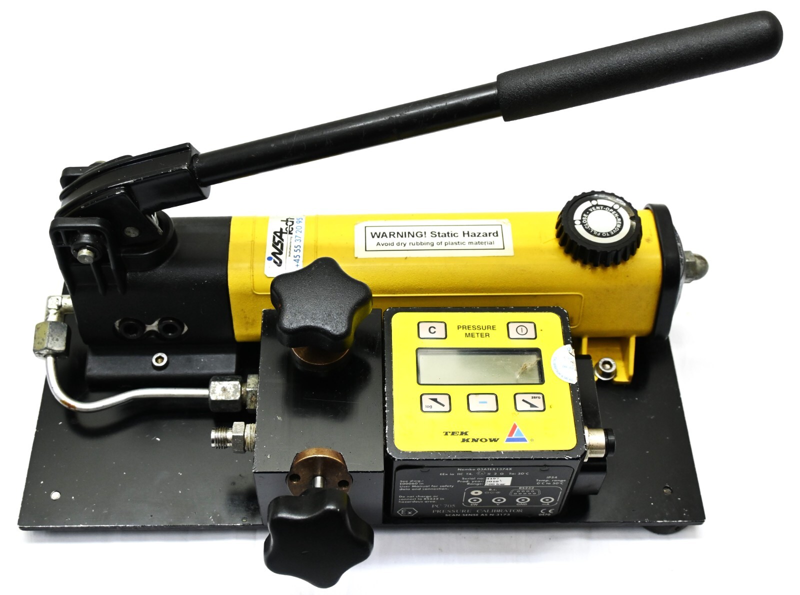 Scan Sense Intrinsically Safe Pressure Calibrator PC 705- N-3173 / 0-1000 PSI