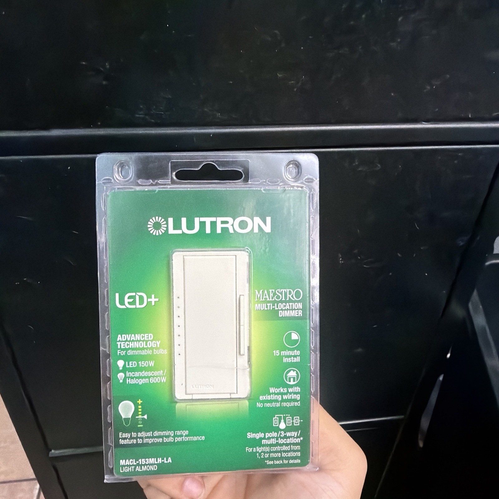 Lutron Maestro LED+ Dimmer Switch White MACL-153M 150W Single-Pole/3-Way NEW
