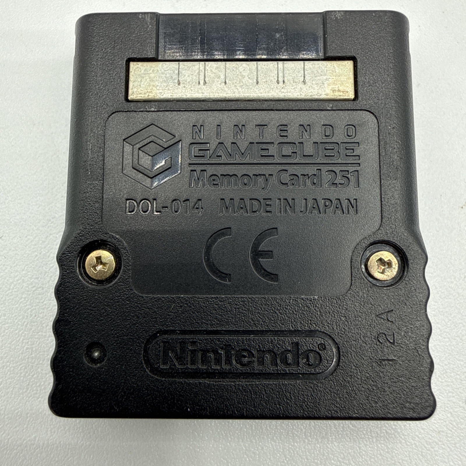 Official Nintendo GameCube Black Memory Card 251 Blocks (DOL-014) Genuine OEM