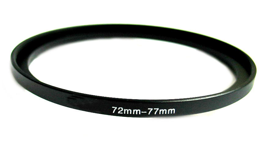 Step-up adapter ring 72-77 72mm-77mm Anodized Metal, from US seller!