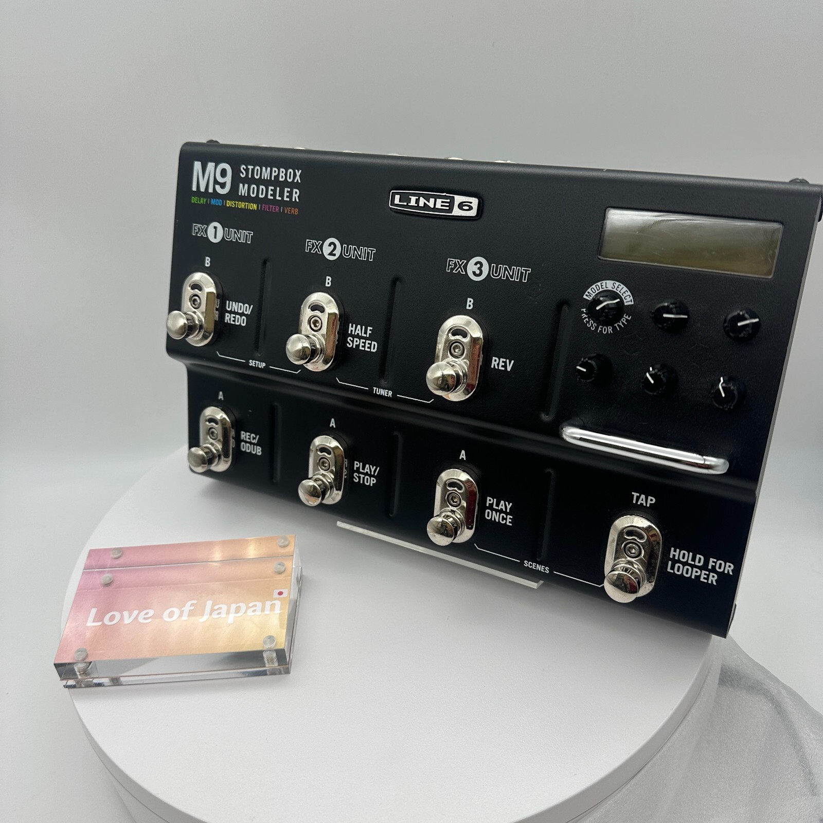 line6 M9 Stomp box Modeler multi effects Complete Accessories Good Condition