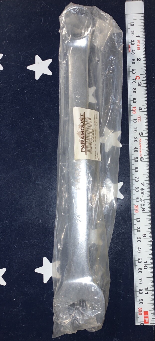 Paramount 24MM 12 POINT SATIN CHROME COMBINATION WRENCH  00864249