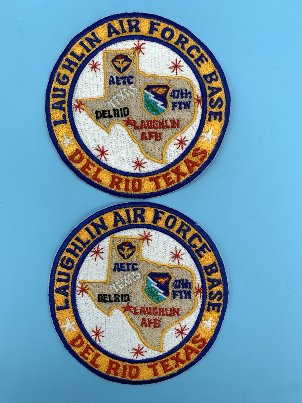LAUGHLIN AIR FORCE BASE DEL RIO TEXAS patch Lot Of 2