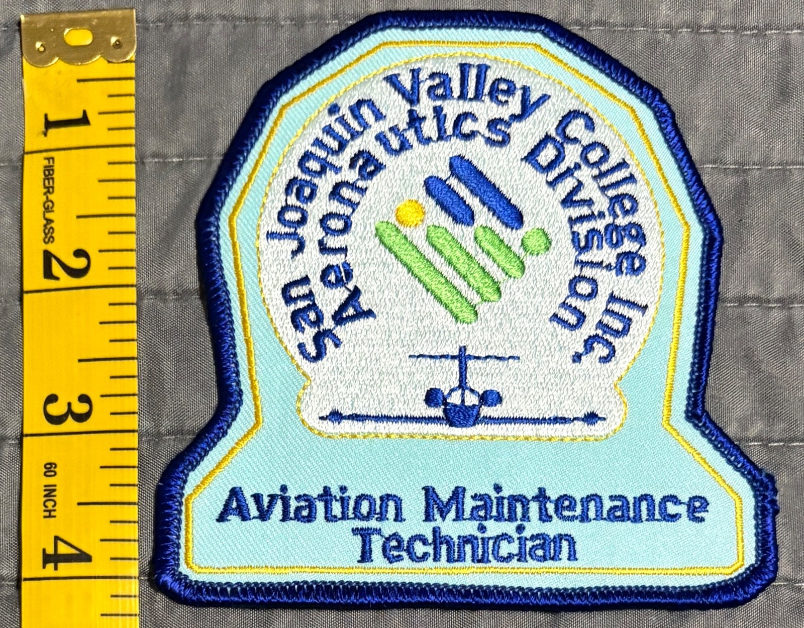 San Joaquin CA Valley College Aeronautics Division Maintenance Tech Patch Vtg