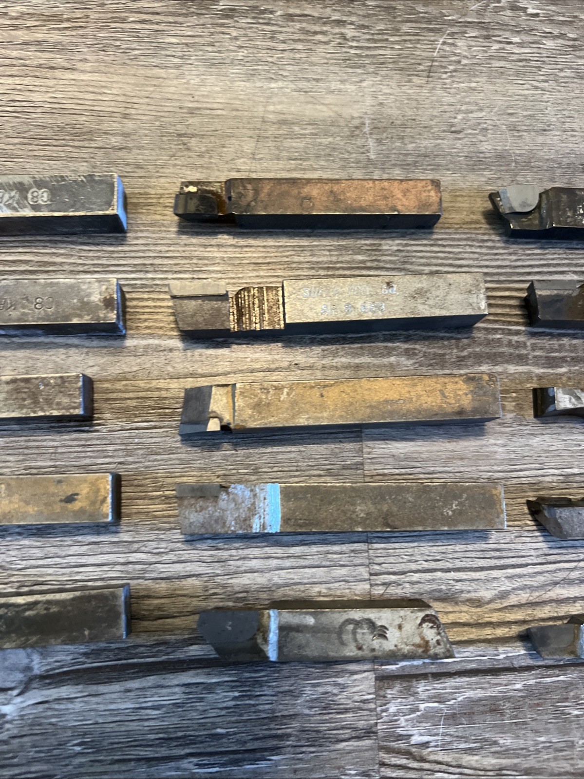 15pc Lathe Tool Bits Lot Carbide & Mixed Brands I USA