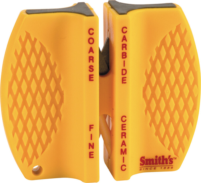 Smith's Sharpeners Yellow Non-Slip Two Step Knife Sharpener 87