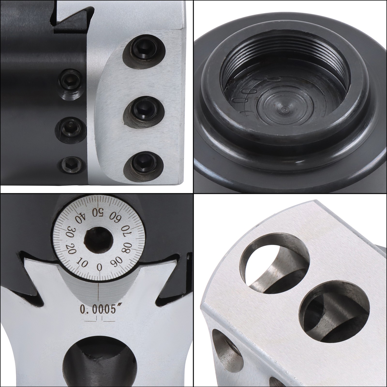 High Precision 3" Boring Head 0.001 Radius 1-1/2-18" Thread Mount 1" Max Offset