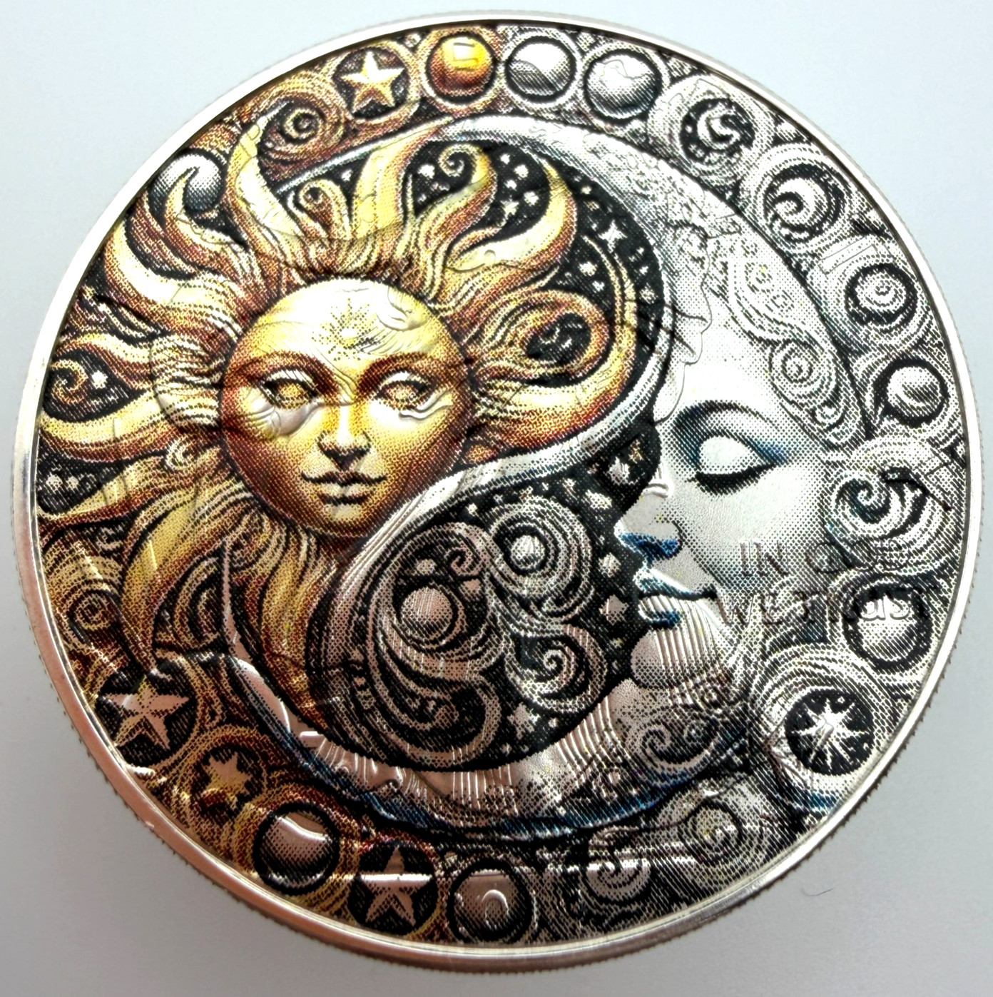 Sun & Moon - Colorized American Silver Eagle Limited 1oz .999 Silver Dollar Coin