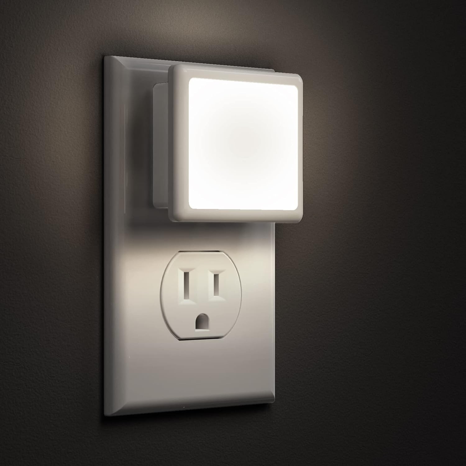 L LOHAS LED Night Lights Plug into Wall 2-Pack, 0.3W in 2 PACK, 5000K