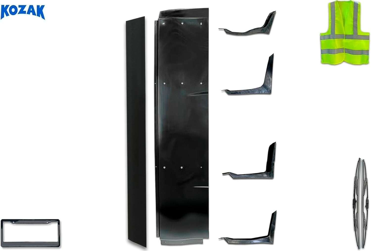 Bottom Lower Fairing Cab w/Extension & Brackets Set Right International LT625
