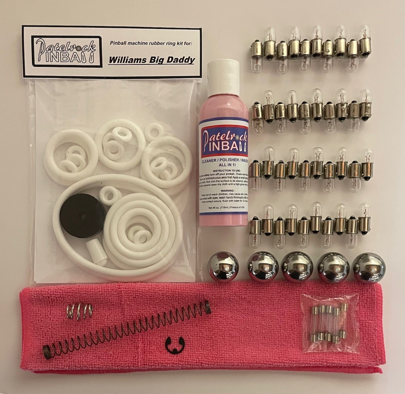 1963 Williams Big Daddy Pinball Machine Maintenance Tune Up Kit
