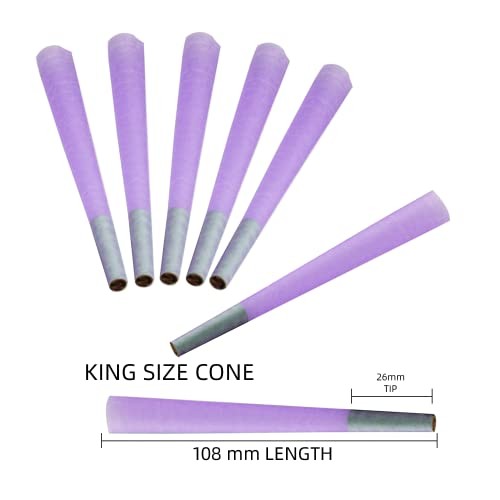 Purple Pre Rolled Cones | Classic King Size |100...