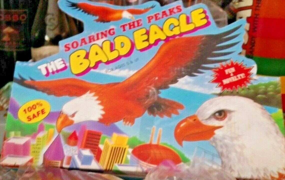 2 PIECE FUN NOVELTY BALANCING BALD EAGLE WITH BASE NIP - PINK BROWN 🦅🦅🦅🦅