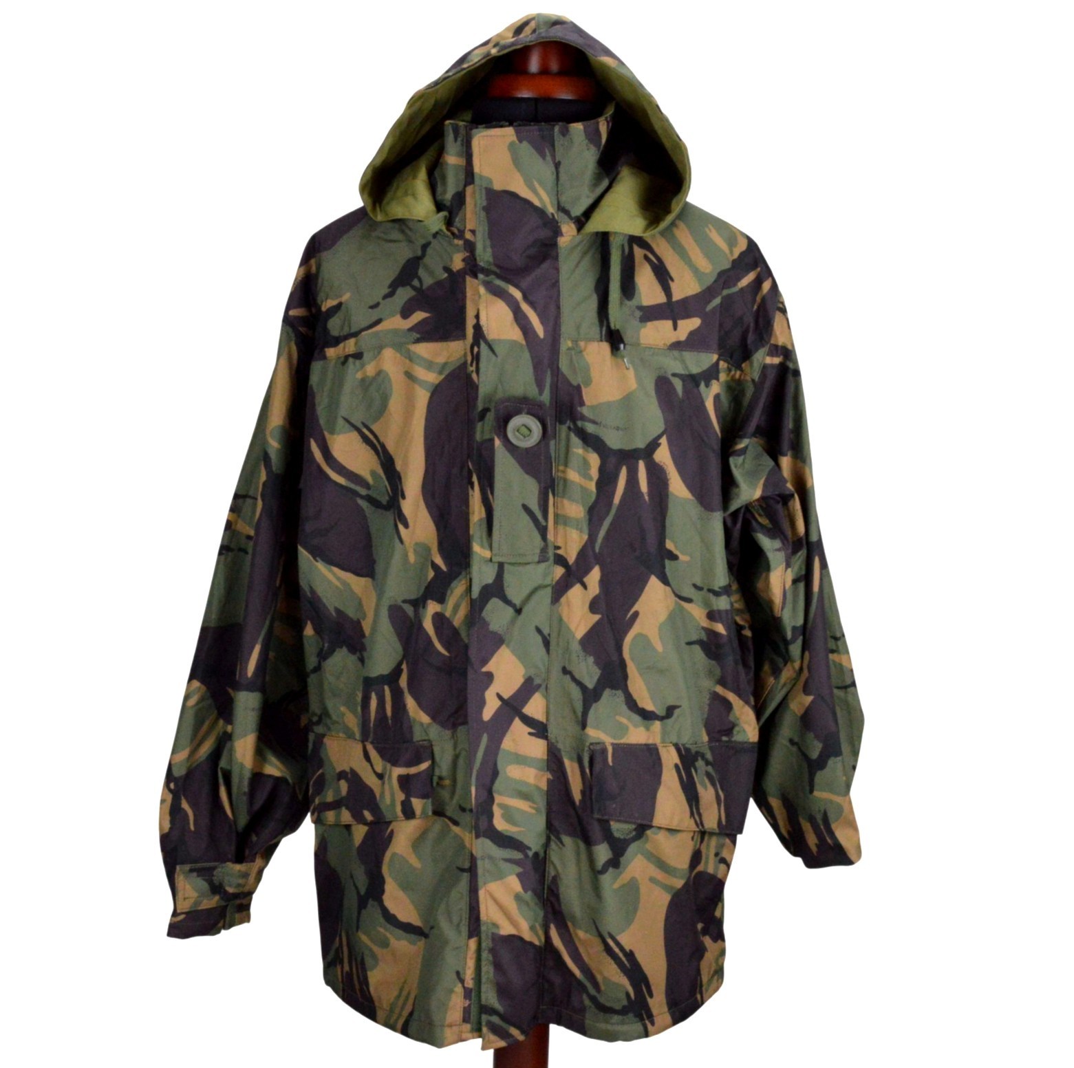 British Army Military DPM Woodland Jacket MVP Gore Tex Zip Hooded
