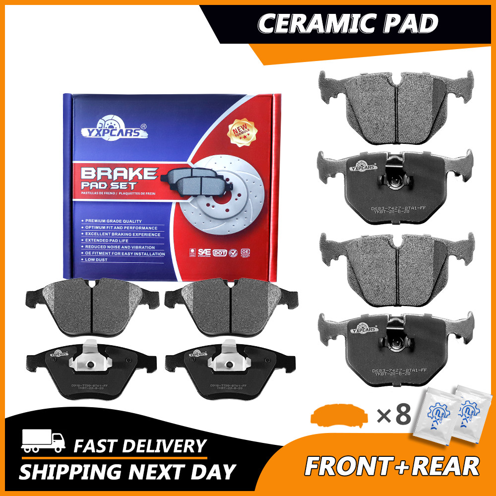 Front & Rear Ceramic Brake Pad For BMW 525i 525xi 528i xDrive 530i 530xi 535xi