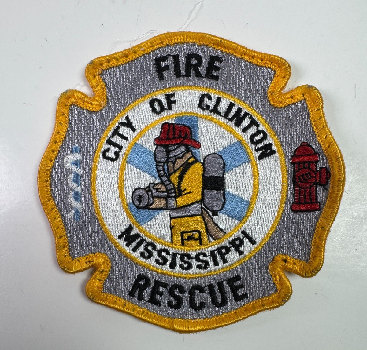 Clinton City Fire Rescue Mississippi MS Patch Y7