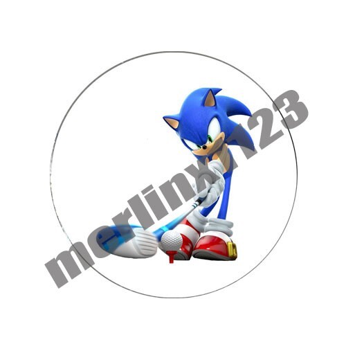 Sonic The Hedgehog Sega Nintendo NES Golf Ball Marker +Switchblade Divot Tool
