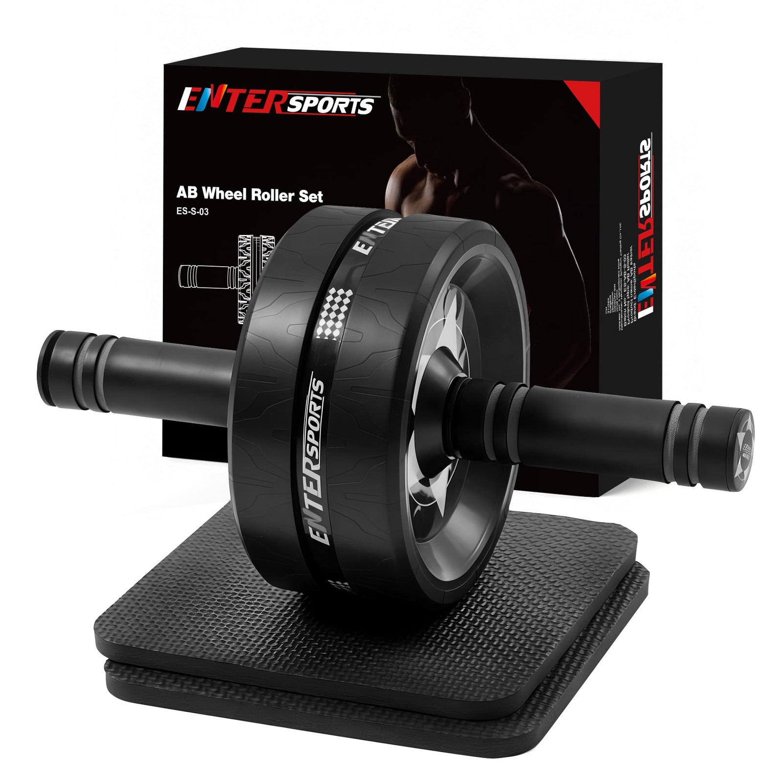 Ab Roller Wheel for Abs Workout - Core Strength Training Equipment with Knee