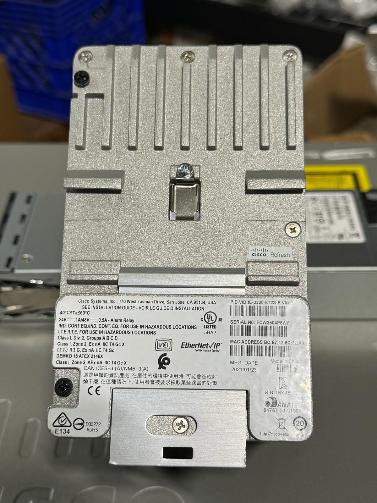 Cisco IE-3300-8T2S-E Industrial Ethernet Switch