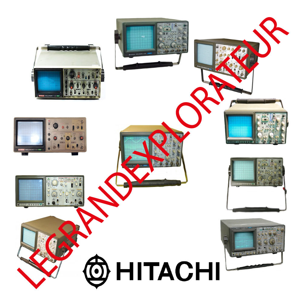 Hitachi Oscilloscope Operation Repair Service Manuals & Schematics  manual s DVD