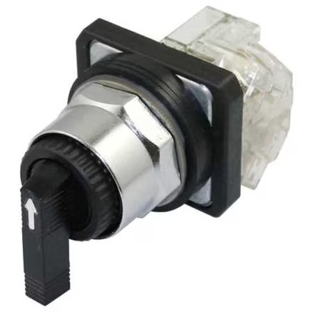 Dayton 30G312 Selectorswitch, Non-Illum, 3Pos, 30Mm, Black