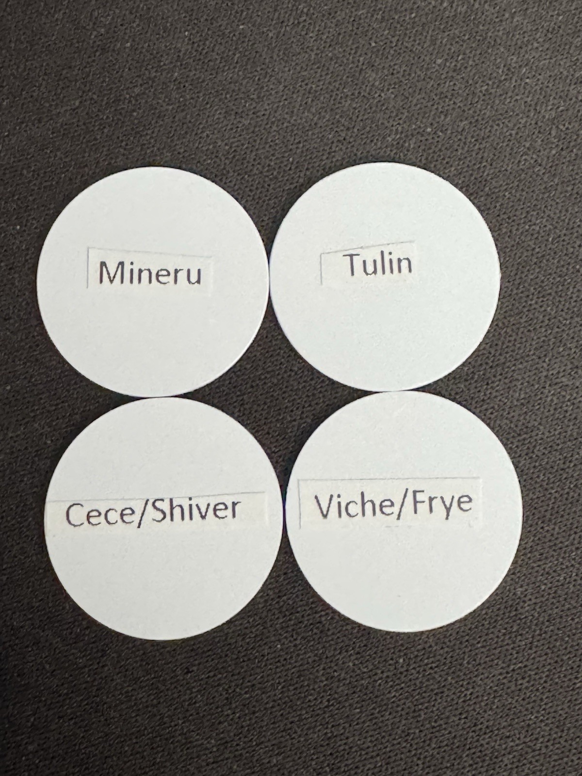 Animal Crossing 3.0 Crossover Set of 4 Mineru Tulin Cece Viche amiibo NFC Coins