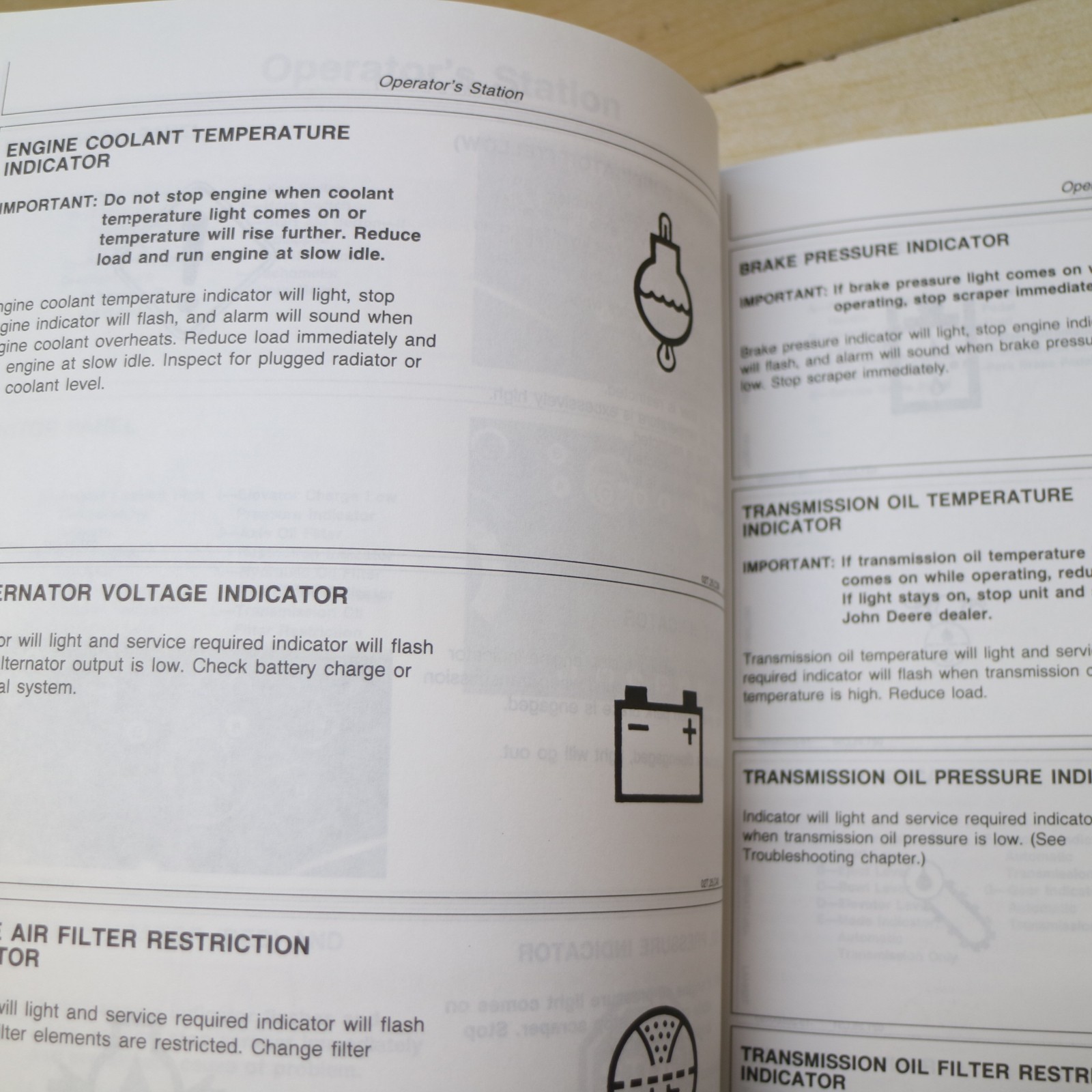 JOHN DEERE 762B PAN SCRAPER Owner Operation Maintenance Manual guide operator