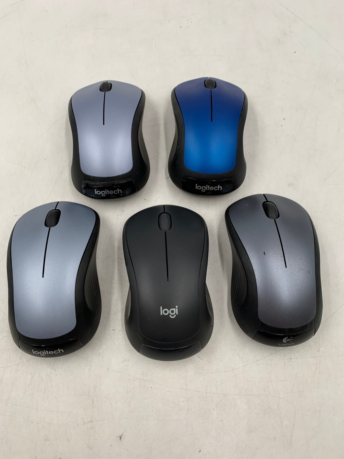 Mixed lot of 5 Logitech M310 Wireless Mouse w/o Unifying Receiver Free Shipping