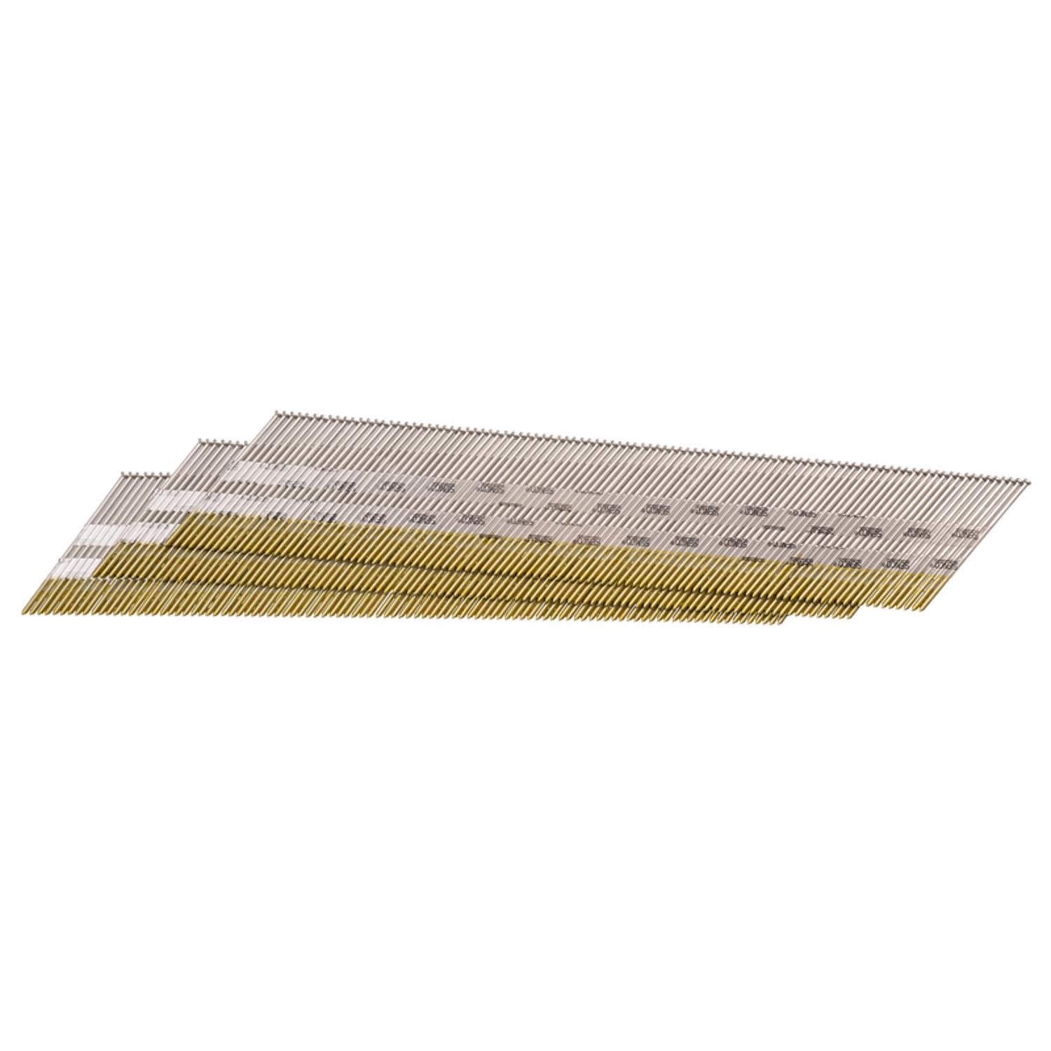 Senco DA21EPBN 15 ga. Steel Round Smooth Shank Angled Strip Finish Nail 2 in.