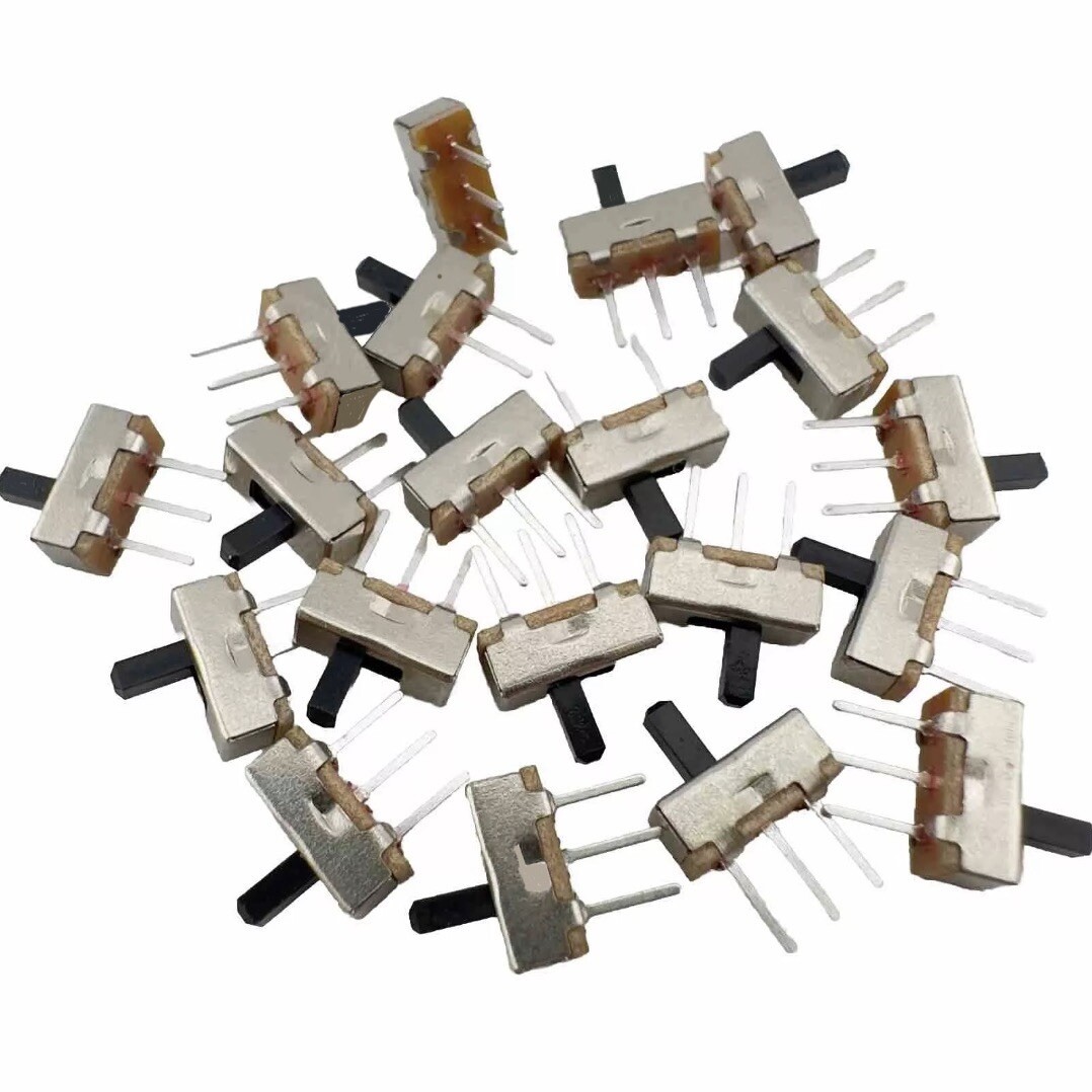 20PCS 3 Pin SS12D00G4 2 Position SPDT 1P2T PCB Panel Mini Vertical Slide Switch