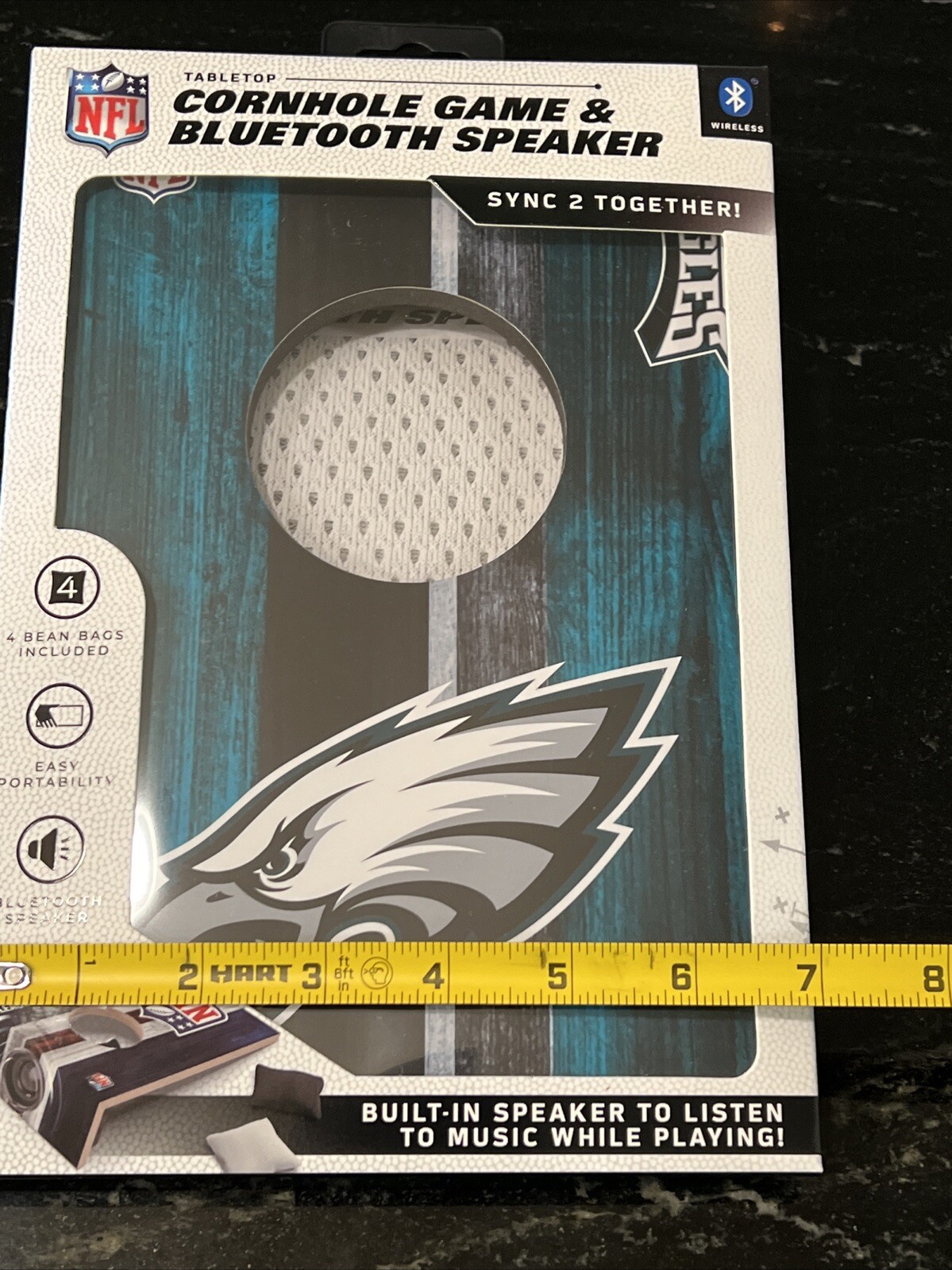 Eagles Table Top Toss Mini Game Table Cornhole Official NFL