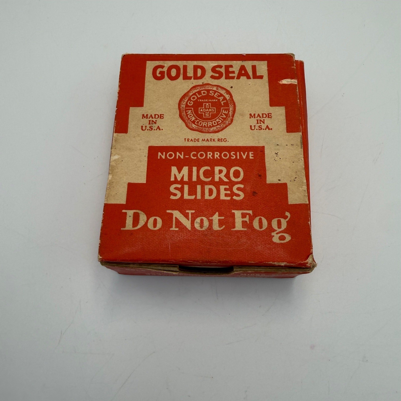 Vintage Gold Seal Micro Slides Clay-Adams Co A-1450 Microscope Glass Labels USA