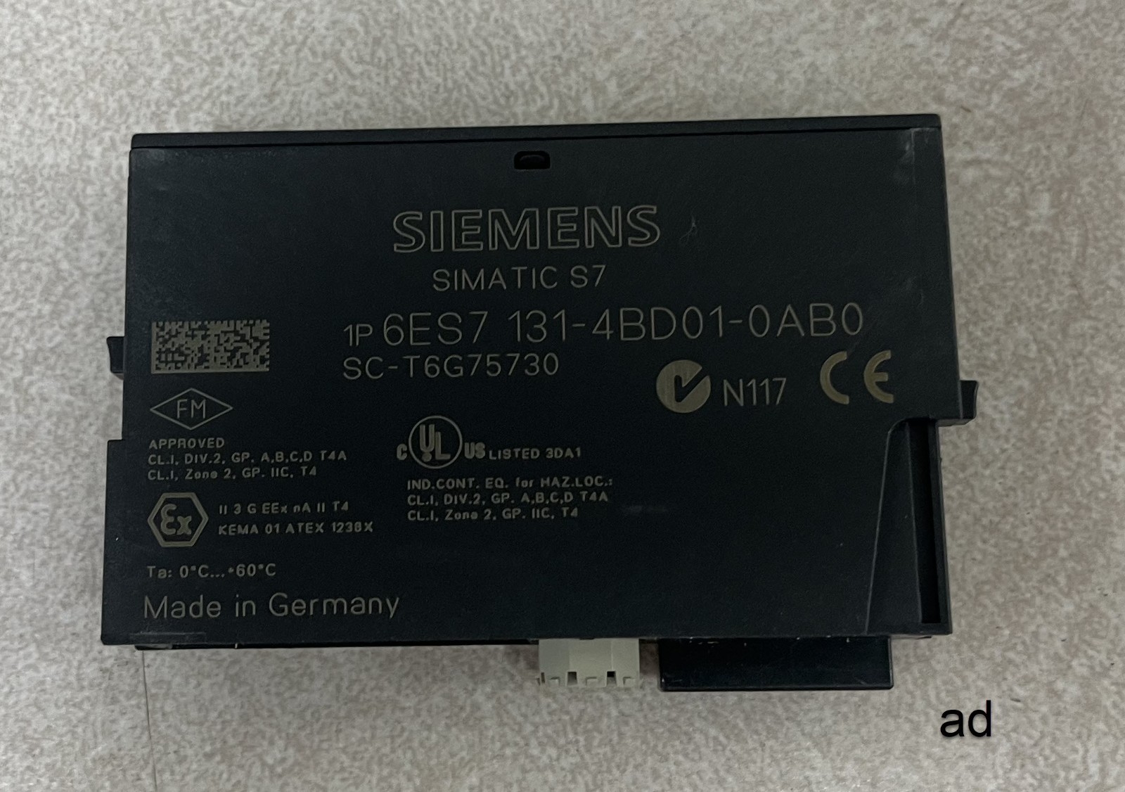 Siemens Simatic S7 6ES7131-4BD01-0AB0 Digital Output - 1 Unit