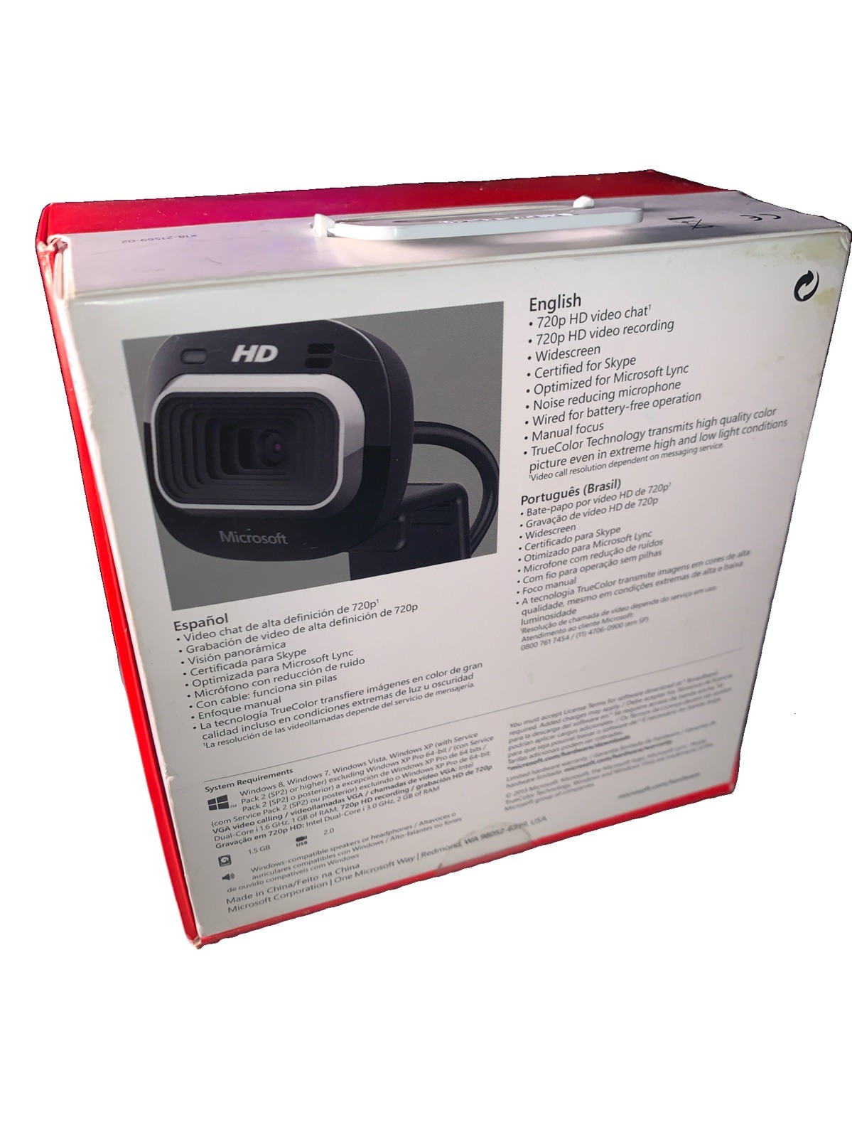 Microsoft LifeCam HD-3000 720p Webcam USB